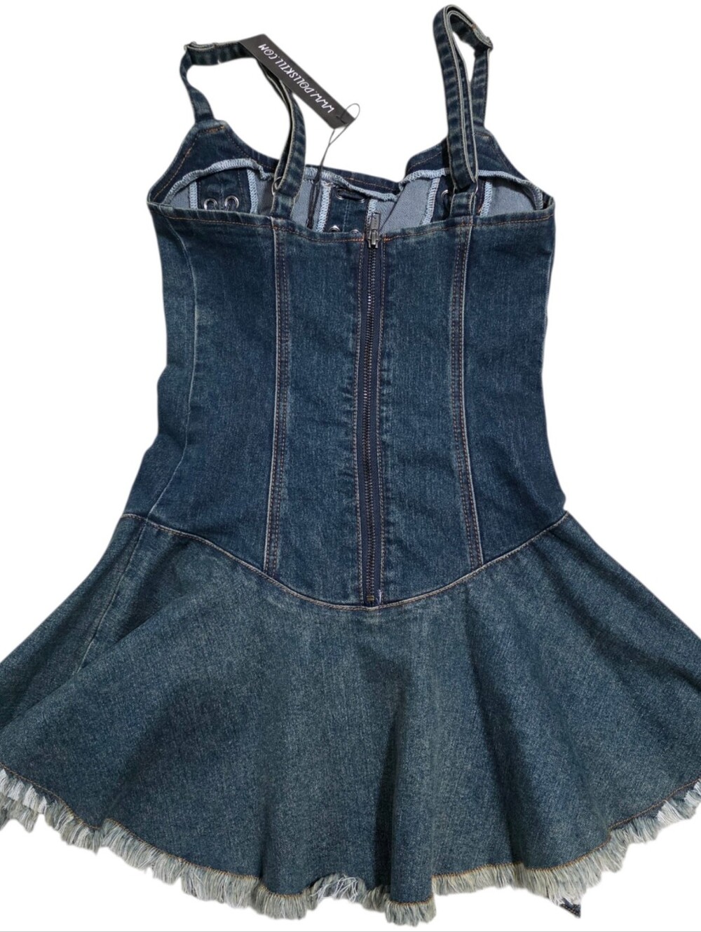 Dolls kill current mood corset triple lace up mini dress - Picture 3 of 3